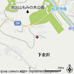 宮城県大崎市岩出山（下金沢）周辺の地図