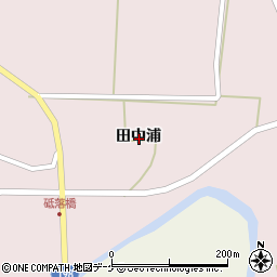 宮城県登米市南方町田中浦周辺の地図