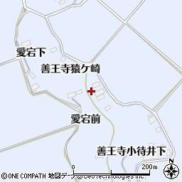 宮城県登米市米山町善王寺猿ケ崎周辺の地図