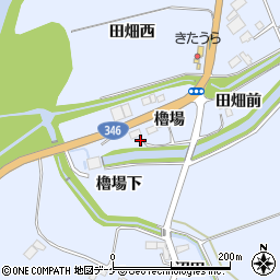 宮城県登米市米山町櫓場下周辺の地図