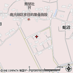 宮城県登米市南方町南大畑前周辺の地図