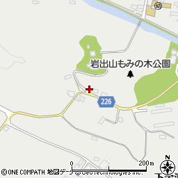 宮城県大崎市岩出山上金沢128-3周辺の地図