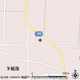 宮城県登米市南方町砥落周辺の地図