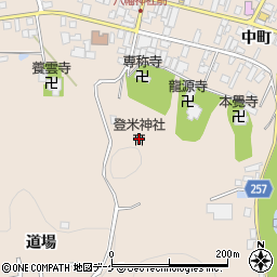 登米神社周辺の地図