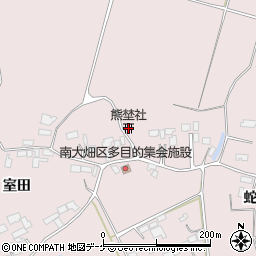 熊埜社周辺の地図