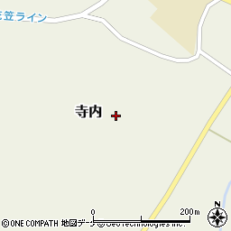 山形県尾花沢市寺内周辺の地図