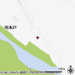 宮城県大崎市岩出山下野目川前周辺の地図