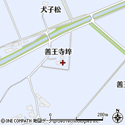 宮城県登米市米山町善王寺埣周辺の地図