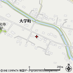 宮城県大崎市岩出山大学町57-3周辺の地図