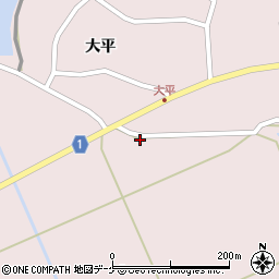 宮城県登米市南方町大平前周辺の地図