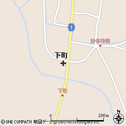 宮城県栗原市高清水下町23周辺の地図