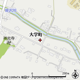 宮城県大崎市岩出山大学町32周辺の地図