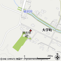 宮城県大崎市岩出山大学町40-5周辺の地図