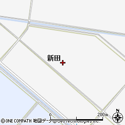 宮城県登米市登米町小島新田周辺の地図