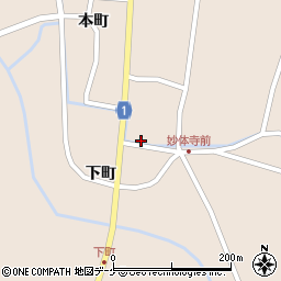 宮城県栗原市高清水下町9周辺の地図