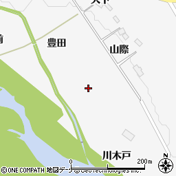 宮城県大崎市岩出山下野目豊田周辺の地図