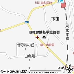 県立病院入口周辺の地図