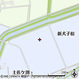 宮城県登米市米山町（新犬子松）周辺の地図