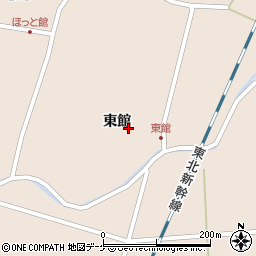 宮城県栗原市高清水東館周辺の地図
