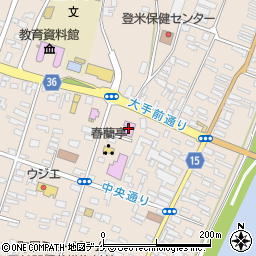登米市高倉勝子美術館「桜小路」周辺の地図