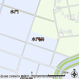 宮城県登米市米山町水門前周辺の地図