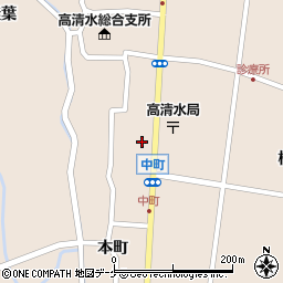 宮城県栗原市高清水中町30-3周辺の地図