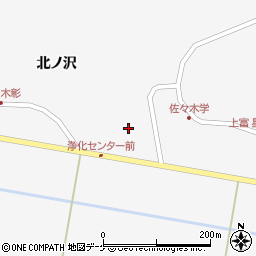 宮城県栗原市瀬峰北ノ沢17-11周辺の地図