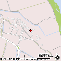 宮城県登米市南方町新井宿周辺の地図