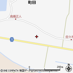 宮城県栗原市瀬峰町田前周辺の地図