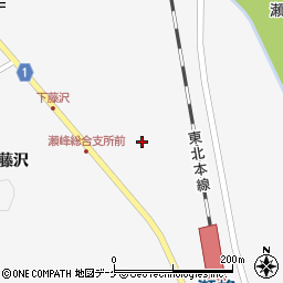 宮城県栗原市瀬峰新下藤沢57周辺の地図