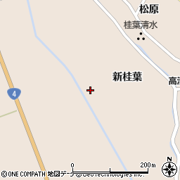 宮城県栗原市高清水桂葉周辺の地図