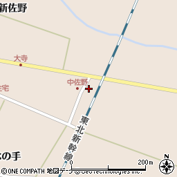 宮城県栗原市高清水下佐野2周辺の地図