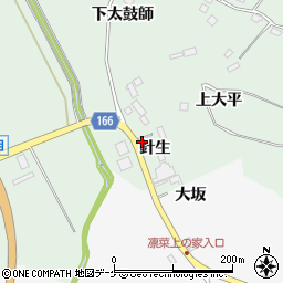 宮城県大崎市岩出山上野目針生2周辺の地図