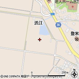 登米吉田土地改良区渋江揚水機場周辺の地図