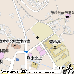 宮城県登米市登米町寺池（目子待井）周辺の地図