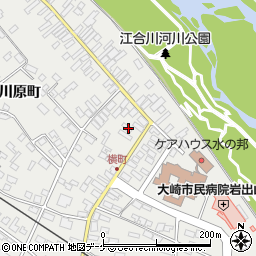 宮城県大崎市岩出山下川原町34周辺の地図