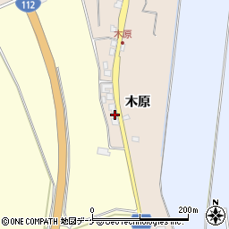 山形県鶴岡市常盤木木原104周辺の地図