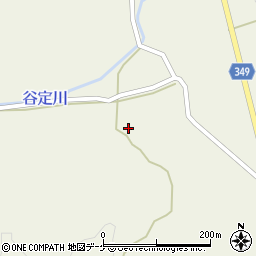 山形県鶴岡市谷定186周辺の地図