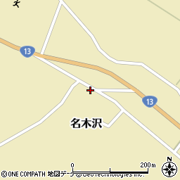 山形県尾花沢市名木沢42周辺の地図