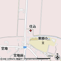 宮城県登米市南方町仕込周辺の地図