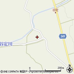 山形県鶴岡市谷定7周辺の地図