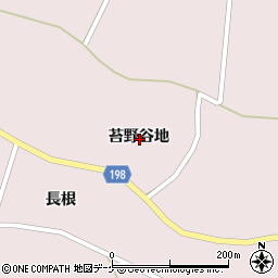 宮城県登米市南方町苔野谷地周辺の地図