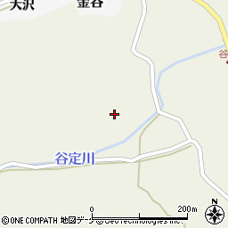 山形県鶴岡市谷定44周辺の地図