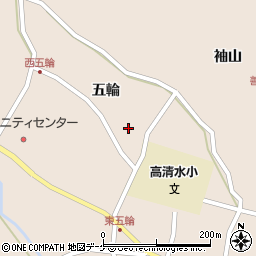 宮城県栗原市高清水五輪周辺の地図