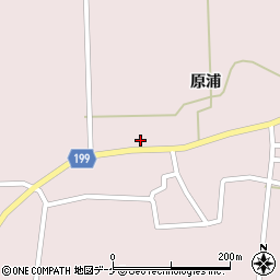 宮城県登米市南方町原浦周辺の地図