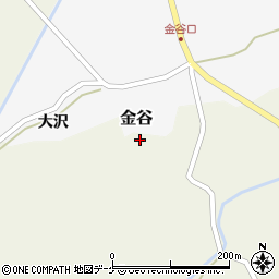 山形県鶴岡市谷定4周辺の地図