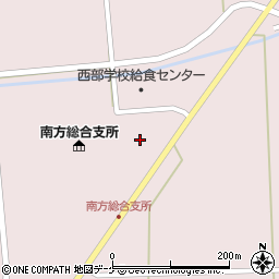 「道の駅」みなみかた公衆トイレ周辺の地図