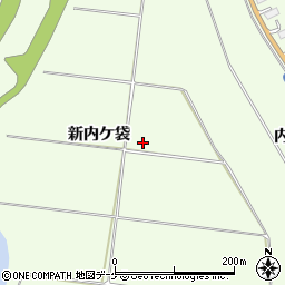 宮城県登米市迫町森新内ケ袋周辺の地図