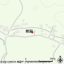宮城県登米市登米町日野渡蛭沢110-2周辺の地図