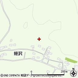 宮城県登米市登米町日野渡蛭沢周辺の地図
